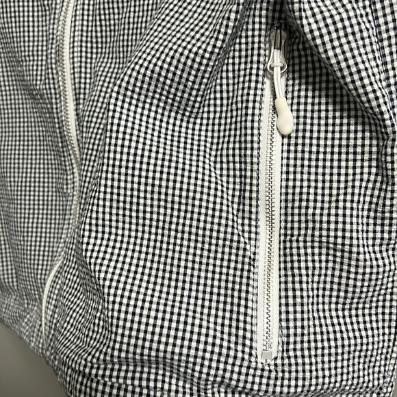 Vintage Nike Men's New Sptcas Firefly Seersucker Black White Zip-Up Jacket - Picture 7 of 14